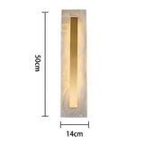 Modern Long Strip Marble Copper Wall Sconce Indoor Decorative Lighting LED