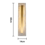 Modern Long Strip Marble Copper Wall Sconce Indoor Decorative Lighting LED