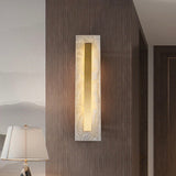 Modern Long Strip Marble Copper Wall Sconce Indoor Decorative Lighting LED