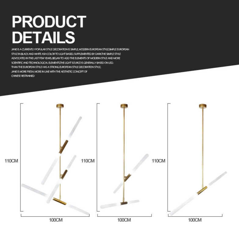 DIY Minimalist Linear LED Pendant Light Suspension Lamp | heparts