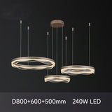 Modern Waves Circular Crystal Rod Pendant Light Dimmable