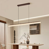 Modern Linear LED Pendant Light with Textured Diffuser