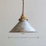 Industrial Vintage Metal Pendant Light Shade with Distressed Finish