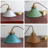 Industrial Vintage Metal Pendant Light Shade with Distressed Finish