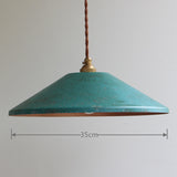 Industrial Vintage Metal Pendant Light Shade with Distressed Finish