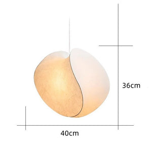 Intersecting Form Art Silk Fabric Pendant Light