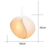 Intersecting Form Art Silk Fabric Pendant Light
