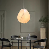 Intersecting Form Art Silk Fabric Pendant Light