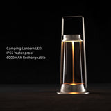 LED Camping Lantern, 6000mAh Rechargeable Battery Camping Light, IP55 Waterproof Outdoor Table Lamp, 4-Way Dimmable Portable Lamp