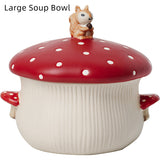 Mushroom Ceramic Series Hand-painted Printed Underglaze Ceramic Tableware Creative Dinnerware Homewares