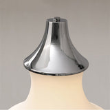 Layered Silk Fabric Pendant Lamp White Color Chandelier