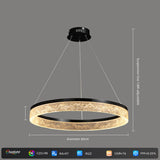 Resin Led Chandelier Dimmable 3 Color Mode & Brightness Modern Ceiling Light Fixtures 90-265V