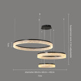 Resin Led Chandelier Dimmable 3 Color Mode & Brightness Modern Ceiling Light Fixtures 90-265V