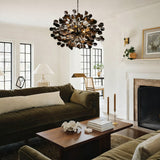 Lunaria Ceramic Leaves Chandelier 42"D