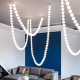 DIY Acrylic Balls Pearl Luxurious Pearl Necklace Chandelier