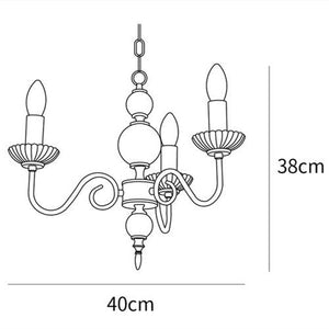 Luxury 3/5/6/8-Light Brass Glass Vintage Lamp Cream Glass Chandelier