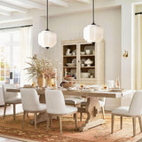 Mid-Century Modern Ribbed Glass Pendant Light – Vintage-Inspired Art Deco Ceiling Fixture