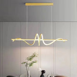 Minimalist LED Dinning Room Pendant Lights Kitchen Chandelier Morden Line Type Lamp