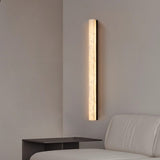 Minimalist Linear Cloud Marble & Copper LED Wall Sconce