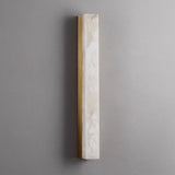 Minimalist Linear Cloud Marble & Copper LED Wall Sconce