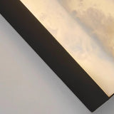 Minimalist Linear Cloud Marble & Copper LED Wall Sconce