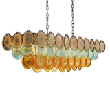 Mire Pastel Glass Linear Chandelier