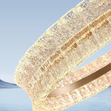 Modern Crystal Ring LED Chandelier – Luxury Geometric Circle & Linear Pendant Lighting