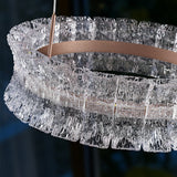 Modern Crystal Ring LED Chandelier – Luxury Geometric Circle & Linear Pendant Lighting