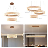 Modern Crystal Ring LED Chandelier – Luxury Geometric Circle & Linear Pendant Lighting