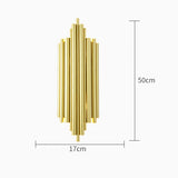 Modern Gold Wall Light Interior Tubular Creative  Elegant Light Fixture