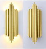 Modern Gold Wall Light Interior Tubular Creative  Elegant Light Fixture