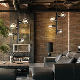 Modern Industrial 4-Light Adjustable Pendant - Matte Black
