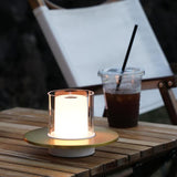 Modern LED Induction Candle Light Touch Dimmable Portable Table Lamp