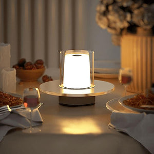 Modern LED Induction Candle Light Touch Dimmable Portable Table Lamp