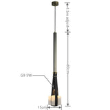 Modern Leather Strap Frosted Glass Pendant Light | Elegant Cube Chandelier