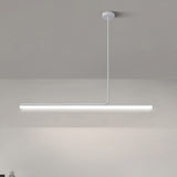 Modern Linear LED Pendant Light, Minimalist Hanging Chandelier T-Shaped
