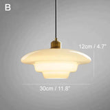 Modern Miller Art Deco Milk Glass Pendant Light