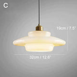 Modern Miller Art Deco Milk Glass Pendant Light