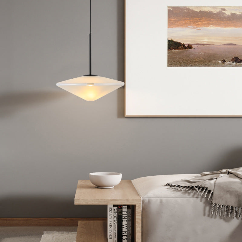 Modern Minimalist Glass Pendant Lamp Creative Lighting Bedroom Living ...