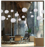 Modern Minimalist Pebble Shaped Glass Pendant Light – Creative Frosted Stone Hanging Lamp