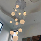 Modern Minimalist Pebble Shaped Glass Pendant Light – Creative Frosted Stone Hanging Lamp