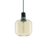 Modern Minimalist Pendant Light - Tinted Glass Shade with Marble/Metallic Socket, Industrial Hanging Lamp