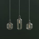Modern Minimalist Pendant Light - Tinted Glass Shade with Marble/Metallic Socket, Industrial Hanging Lamp