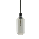 Modern Minimalist Pendant Light - Tinted Glass Shade with Marble/Metallic Socket, Industrial Hanging Lamp