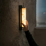 Modern Natural Alabaster Alabaster Column Wall Light