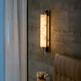Modern Natural Alabaster Alabaster Column Wall Light
