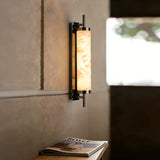 Modern Natural Alabaster Alabaster Column Wall Light