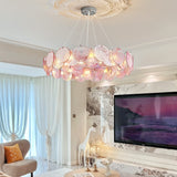 Modern Murano Glass Chandelier - Luxury RoundLinear Pendant Light