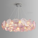 Modern Murano Glass Chandelier - Luxury RoundLinear Pendant Light