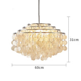 Modern Shell Chandelier Restaurant Lights Aisle Mount FrameTraditional Pendant Lighting